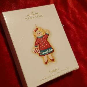 Vintage 2007 Hallmark Keepsake Ornament Daughter Gingerbread Sugar Cookie Girl